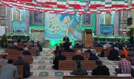 دیدار دبیرکل مجمع تقریب با نماینده ولی فقیه در شهرستان ورامین و ایرد سخنرانی در مسجد جامع شهرستان 5/12/1402
