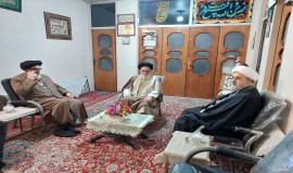 دیدار دبیرکل مجمع تقریب با نماینده ولی فقیه در شهرستان ورامین و ایرد سخنرانی در مسجد جامع شهرستان 5/12/1402
