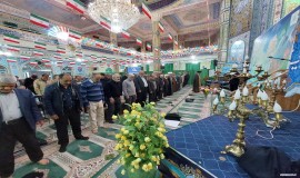 دیدار دبیرکل مجمع تقریب با نماینده ولی فقیه در شهرستان ورامین و ایرد سخنرانی در مسجد جامع شهرستان 5/12/1402