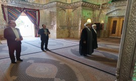دیدار با تولیت و زیارت آستان سیدعلاءالدین حسین