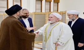 دیدار دبیرکل و اعضای شورای عالی مجمع تقریب با سیدعمار الحکیم رئیس جریان حکمت ملی عراق 1403/2/22