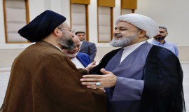 دیدار دبیرکل و اعضای شورای عالی مجمع تقریب با سیدعمار الحکیم رئیس جریان حکمت ملی عراق 1403/2/22