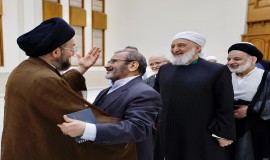 دیدار دبیرکل و اعضای شورای عالی مجمع تقریب با سیدعمار الحکیم رئیس جریان حکمت ملی عراق 1403/2/22