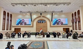 دیدار دبیرکل و اعضای شورای عالی مجمع تقریب با سیدعمار الحکیم رئیس جریان حکمت ملی عراق 1403/2/22