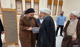 دیدار دبیرکل و اعضای شورای عالی مجمع تقریب با سیدعمار الحکیم رئیس جریان حکمت ملی عراق 1403/2/22