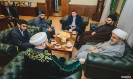 دیدار دکتر شهریاری، دبیر کل مجمع جهانی تقریب مذاهب اسلامی و شیخ کامل سمیع الله مفتی اعظم قازان 29/2/1403