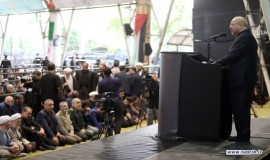 حضور دبیرکل مجمع جهانی تقریب مذاهب و علمای اهل سنت در اقامه نماز شهید اسماعیل هنیه 15/5/1403