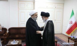 دیدار دبیرکل مجمع تقریب با رئیس جامعه مدرسین حوزه علمیه قم -1403/2/12