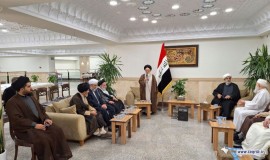 دیدار دبیرکل و اعضای شورای عالی مجمع تقریب با نماینده ولی فقیه در نجف اشرف