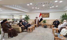دیدار دبیرکل و اعضای شورای عالی مجمع تقریب با نماینده ولی فقیه در نجف اشرف