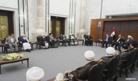دیدار دبیرکل و اعضای شورای عالی مجمع تقریب با نخست وزیر عراق 1403/2/22