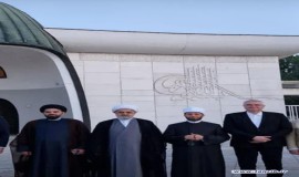 دیدار دکتر شهریاری دبیرکل مجمع تقریب با عزیز حسنویچ مفتی اعظم کرواسی و دکتر اسامه الازهری وزیر اوقاف مصر