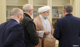 دیدار حجت الاسلام و المسلمین دکتر حمید شهریاری،با فریت موخامتشین، مشاور گروه چشم انداز راهبردی «روسیه: جهان اسلام» در حاشیه اجلاس بین المللی کازان فرو