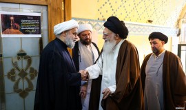 مراسم هفتمین روز درگذشت پدر دبیرکل مجمع جهانی تقریب مذاهب اسلامی در قم (23/1/1404)