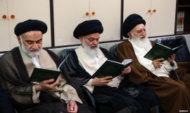 مراسم هفتمین روز درگذشت پدر دبیرکل مجمع جهانی تقریب مذاهب اسلامی در قم (23/1/1404)