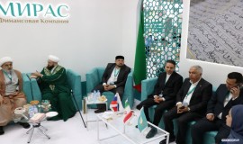 دیدار حجت الاسلام والمسلمین دکتر حمید شهریاری دبیرکل مجمع جهانی تقریب مذاهب اسلامی با کامیل سامیگوللین مفتی جمهوری تاتارستان در حاشیه اجلاس بین‌المللی گروه چشم انداز راهبردی روسیه -جهان اسلام- کازان فروم