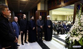 مراسم ترحیم ابوی دبیر کل دکتر حمید شهریاری در مسجد نور تهران