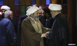مراسم ترحیم ابوی دبیر کل دکتر حمید شهریاری در مسجد نور تهران