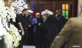 مراسم ترحیم ابوی دبیر کل دکتر حمید شهریاری در مسجد نور تهران