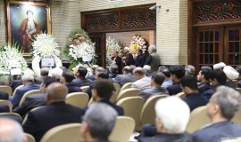 مراسم ترحیم ابوی دبیر کل دکتر حمید شهریاری در مسجد نور تهران