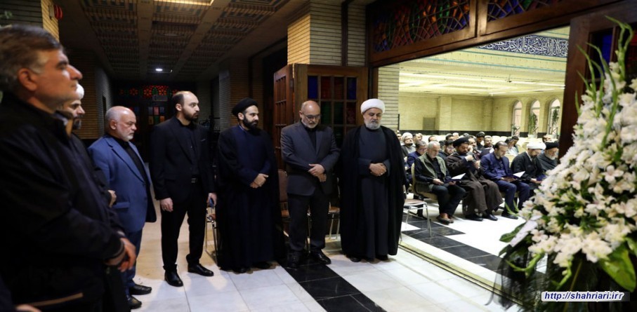 مراسم ترحیم ابوی دبیر کل دکتر حمید شهریاری در مسجد نور تهران